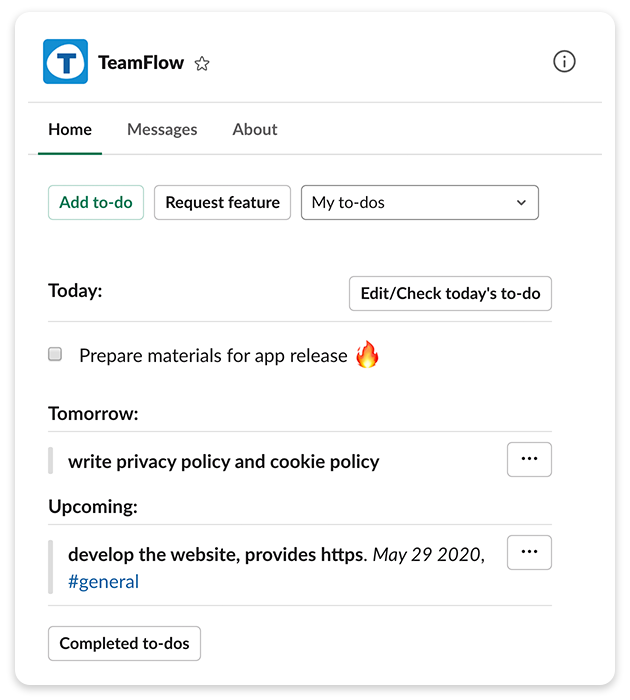 TeamFlow example